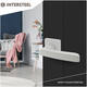 Deurkruk Minos op rozet verdekt 55x55x10mm met nokken wit