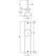 Knopschild rechthoekig 245x45x8mm met vaste knop paddenstoel en wisselstift blind antraciet grijs