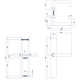 Deurkruk Rond op XL schild verdekt ovaal 278x40mm blind rvs