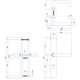 Deurkruk Rond op XL schild verdekt ovaal 278x40mm profielcilindergat 72mm rvs