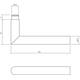 Gatdeel Hoek 90°ø19mm tbv. espagnolet RVS