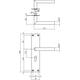 Deurkruk Jura met schild rechthoekig 250x55x2mm profielcilindergat 110mm rvs
