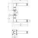 Deurkruk Ton 212 met rozet 42x42x2mm rvs