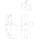 Knopschild ovaal verdekt XL rechts 278x40x10mm met nokken en vaste knop bol/schuin profielcilindergat 72mm rvs