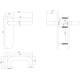 Deurkruk Rond brandvertragend met stift 9x9mm op schild verdekt ovaal 176x46mm blind rvs