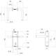 Deurkruk Luzern basic op schild ovaal 185x41mm profielcilindergat 55mm rvs