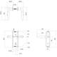 Deurkruk Jupiter basic op schild ovaal 185x41mm sleutelgat 56mm rvs