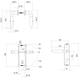 Deurkruk Jupiter basic op schild ovaal 185x41mm profielcilindergat 55mm rvs