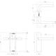 Deurkruk Recht basic op schild verdekt ovaal 170x40mm blind rvs