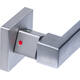 Deurkruk Prolock Cunera met blokkeer mechanisme op rozet verdekt 52x52x10mm met nokken rvs
