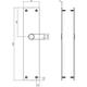 Schilden rechthoekig 250x55x2mm blind rvs