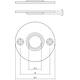 Rozetten Ø51x2mm rvs