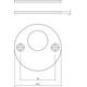 Rondcilinderrozetten Ø51x2mm rvs