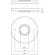 Rozetten verdekt ø53x5mm rvs