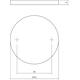 Afdekrozet verdekt ø53x5mm rvs