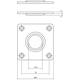 Rozetten 42x42x2mm rvs