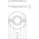 Rozetten ø42x2mm rvs