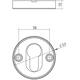 Cilinderrozetten basic verdekt ø53x10mm rvs