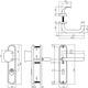 SKG3 veiligheidsbeslag ovaal 250x50mm greep/kruk Rond met veerconstructie profielcilindergat 92mm met kerntrekbeveiliging rvs