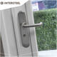 SKG3 veiligheidsbeslag ovaal 250x50mm kruk/kruk Rond met veerconstructie profielcilindergat 55mm met kerntrekbeveiliging rvs