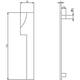 Huisnummer 1 150mm rvs