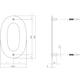 Huisnummer 0 150mm rvs