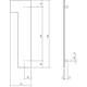 Huisnummer 1 XL 300mm rvs