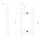 Deurgrepen T-vorm 700x65x20mm hart op hart 500mm rvs
