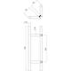 Deurgrepen T-schuin 700x85x25mm hart op hart 500mm rvs