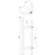 Deurgrepen T-schuin 500x90x30mm hart op hart 300mm rvs