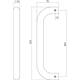 Deurgreep U-vorm 425x70x25mm hart op hart 400mm rvs