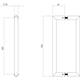 Deurgrepen Hoek 90° 220x65x20mm hart op hart 200mm rvs