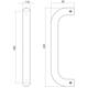 Deurgreep U-vorm 630x80x30mm hart op hart 600mm rvs