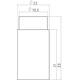 Deurstop ø22x33mm wandmontage rvs