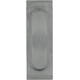 Schuifdeurkom rechthoekig 120x40mm met ovale achterkast, verdekt rvs