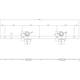 Schuifdeursysteem 2x1 meter met hangrollen open wiel top 155mm rvs