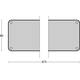 Duwplaat 80x475x1,5mm rvs