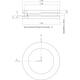 Schuifdeurkom tbv glasdeur ø55/ø79mm rvs