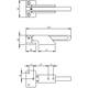 SKG kierstandhouder 480050 Curve naar binnendraaiend rvs