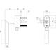 SKG*** afsluitbare raamkruk Hoek 90° op ovale behuizing met stift 7x35mm rvs