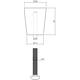 Meubelknop conisch ø20mm rvs