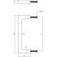 Meubelgreep vierkant 12x12 96mm rvs