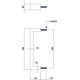Meubelgreep rechthoek 20x10 128mm rvs