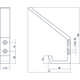 Kapstokhaak met verticale schroefgaten aluminium