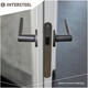 Woningbouw magneet loopslot, voorplaat afgerond rvs, 20x174, doorn 50mm incl. sluitplaat/kom