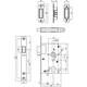 Woningbouw magneet cilinder dag- en nachtslot 55mm, voorplaat afgerond rvs, 20x174, doorn 50mm incl. sluitplaat/kom