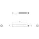 Wisselstift keilbout bevestiging 8x60mm