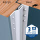 SecuStrip Basic binnendraaiend 2050mm wit
