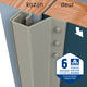 SecuStrip Plus buitendraaiend 0-6mm 2115mm Epoxy primer