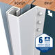 SecuStrip Plus buitendraaiend 14-20mm 2115mm wit